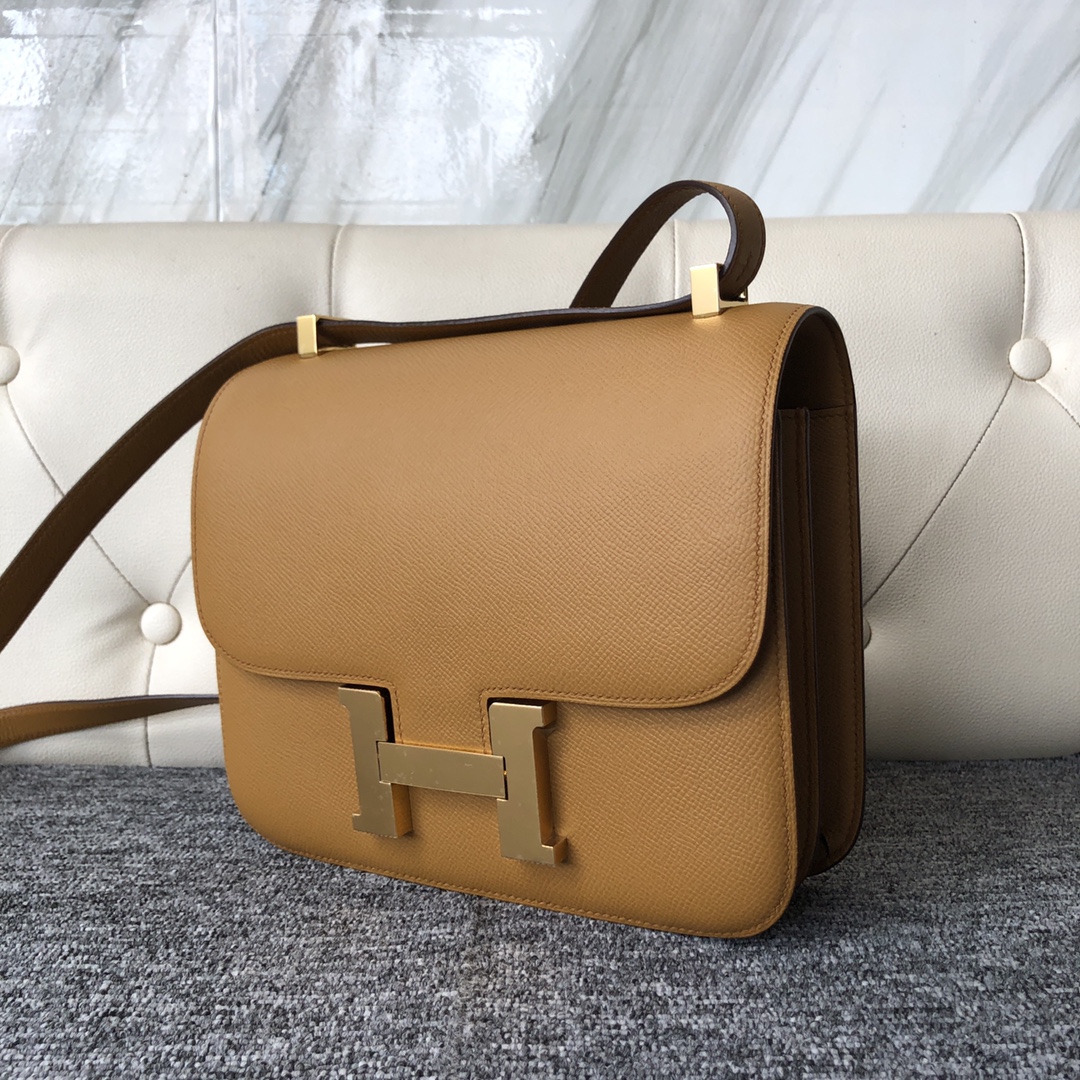 에르메스 콘스탄스24 카멜골드 금장 앱송